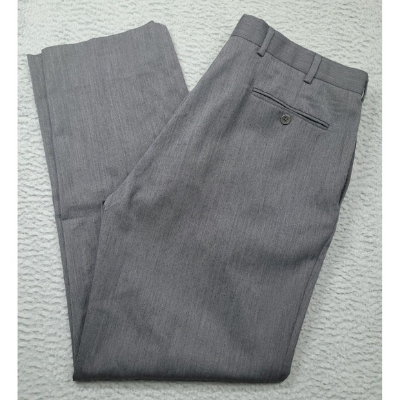 Brooks Brothers 1818 Madison Men's 38x32 (37x32) Dress Pants Wool Flat Straight - Picture 1 of 9